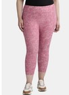 Terra and Sky Rose Glitz High Rise Capri Leggings 2X (20W-22W) NEW — photo 2