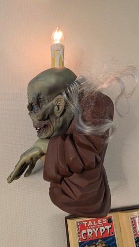 Tales From The Crypt -Candelabro Crypt Keeper Light - Halloween 96 - Completo 12" - Imagen 4 de 7