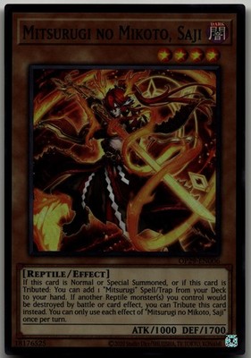 Mitsurugi no Mikoto, Saji Super Rare OTS Tournament Pack 29 OP29-EN006 LP