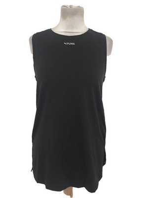 Puma Women's Training Tank Top Black Ultra Soft TriBlend Fabric Crew Neck New