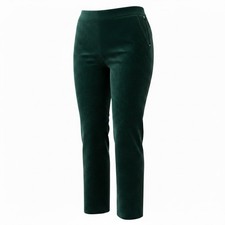 Talbots Woman Petites Heritage Green Velvet Pants 18WP NWT $99 Retail