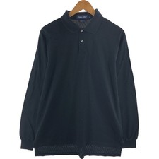 Vintage Ralph Lauren POLO GOLF all-over print long-sleeved polo shirt size L...