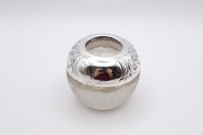 Antique Sterling Silver Mounted Glass Match Striker Hallmarked