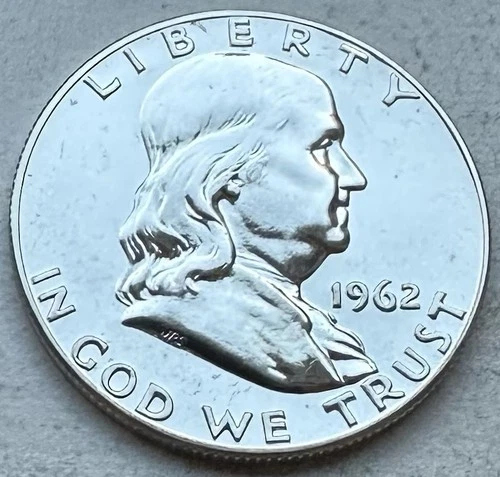 1962 Proof Franklin Half Dollar 90% Silver-INV#8478