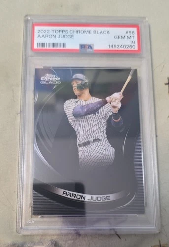 2022 Topps Chrome Black - Aaron Judge #56 Psa 10
