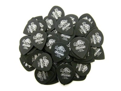 Dunlop Guitar Picks Tortex Jazz 72 Pack Pitch Black 1.14mm 482R1.14
