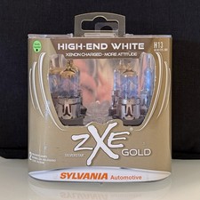 Sylvania H13 9008 Silverstar Zxe Gold Halogen Headlight Pair Set 2 Bulbs Sylvania H13 9008 Silverstar Zxe Gold Halogen Headlight Pair Set 2 Bulbs