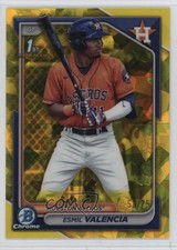2024 Bowman Sapphire Chrome Prospects Yellow 53/75 Esmil Valencia #BCP-75 1k9t