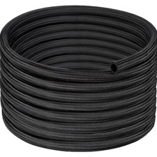 10AN Fuel Line, AN10 Braided Fuel Hose Nylon CPE 20FT Black