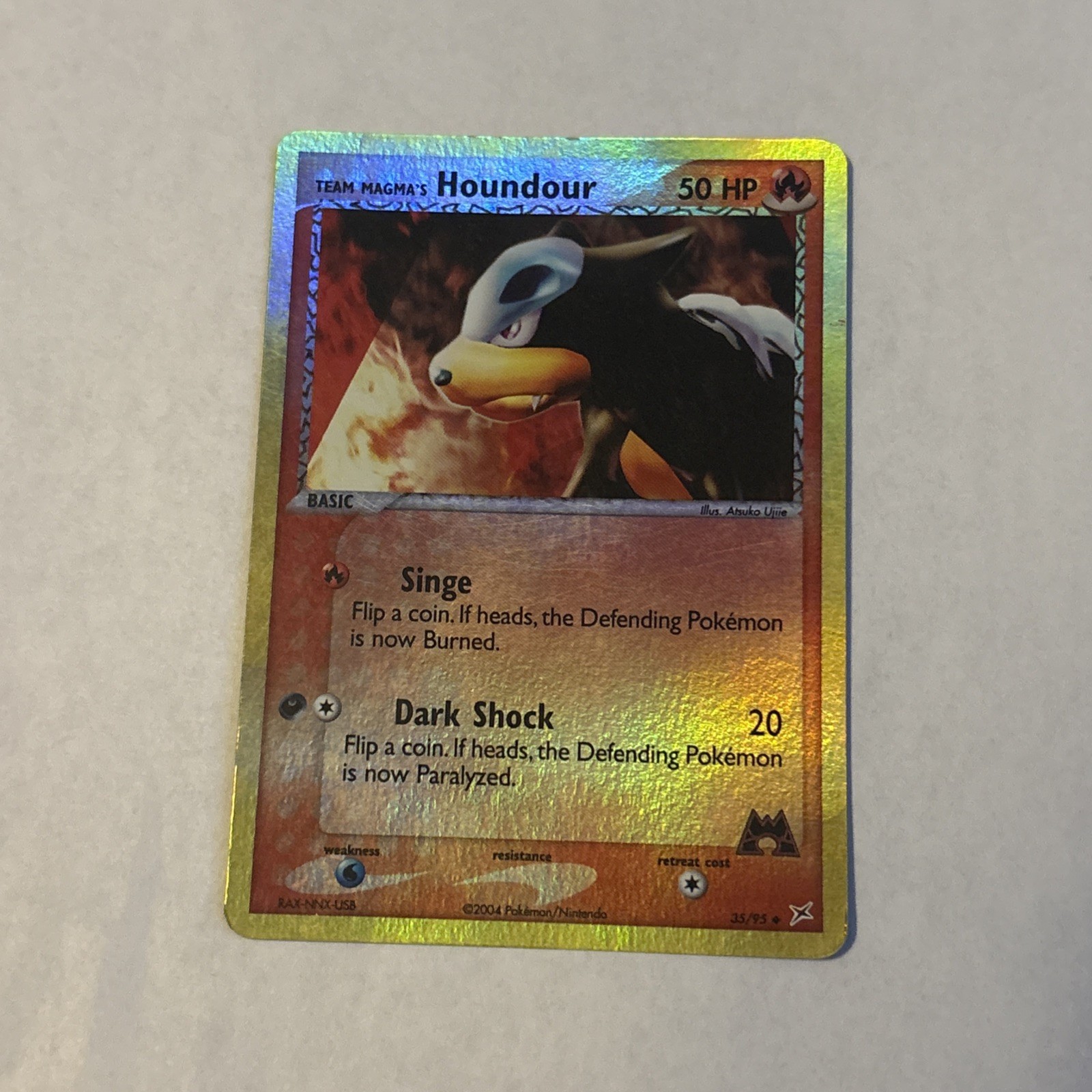 Team Magma's Houndour 35/95 Team Magma vs Team Aqua Reverse Holo
