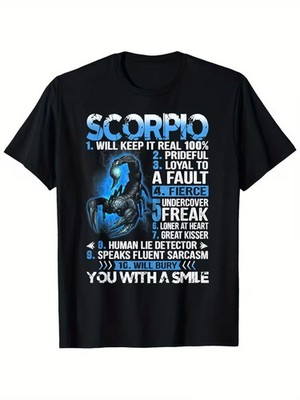 Scorpio Will Keep It Real 100% Prideful Shirt Scorpio Zodiac T-Shirt