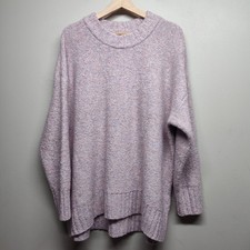 Old Navy Pullover Knit Sweater Women XL Pink Oversized Cozy Winter Fall Casual