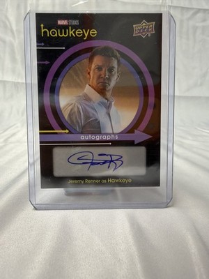 2023 Upper Deck Marvel Hawkeye Jeremy Renner Autograph Auto A-RE