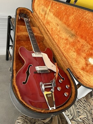 Vox Super Lynx Deluxe 1966-68 Semi-Hollow Electric with case | eBay