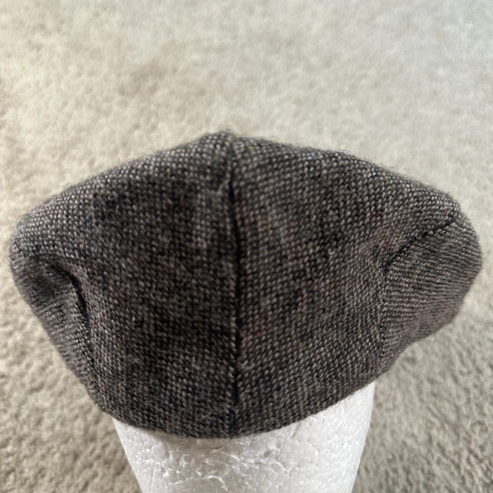 Hats of Ireland Hat Cap Fitted Mens 7 1/2 Gray Donegal Tweed Wool Classic Irish - Image 3 of 4