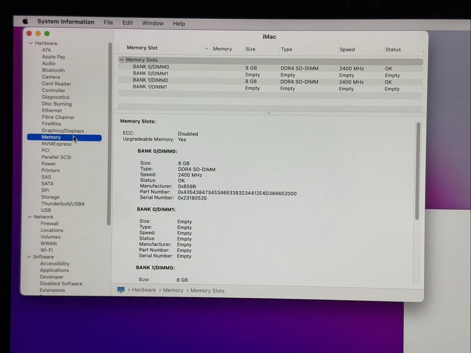 Apple iMac Retina 5K 2017 A1419 - Core i5-7600 - 16GB RAM - 1.03TB Fusion Drive - Image 4 of 4