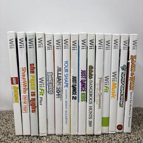 Nintendo Wii Game Lot Tested Lot Of 15 Games