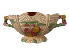 Vintage Arthur Wood Vase Art Deco 1930s Floral Mantle Vase England 3661 