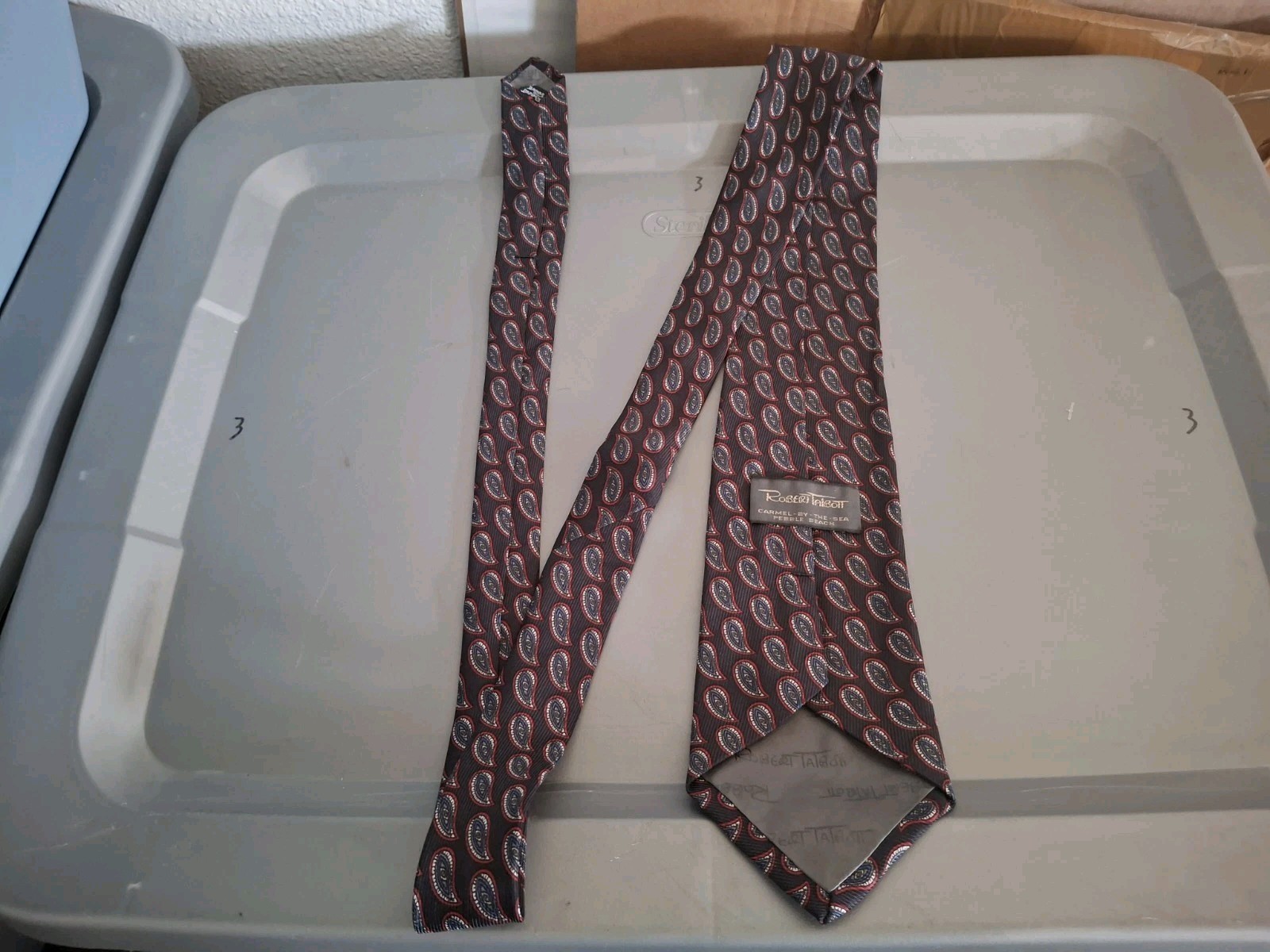 Robert Talbott Tie Paisley Pattern Multicolor - image 3