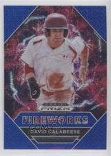 2020 Panini Prizm Draft Picks Fireworks Blue Mojo David Calabrese #PDP183 0o6v