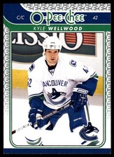 2009-10 O-Pee-Chee #460 Kyle Wellwood Vancouver Canucks Hockey Card