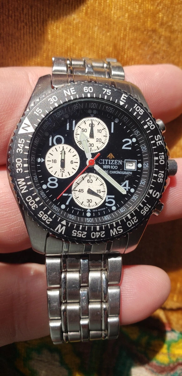Citizen Promaster 0610-H03299 Reverse Panda Chronograph Watch | eBay