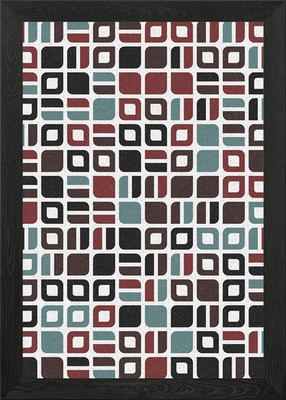 Geometrisches Muster gerahmtes Wandbild Poster Leinwanddruck Bild