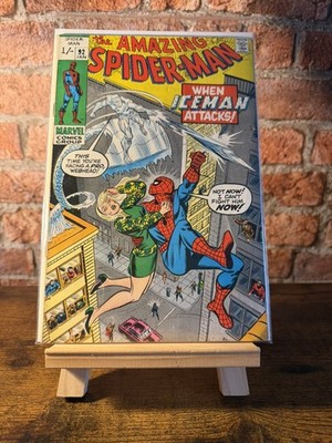 Amazing Spider-Man 92 1971 Marvel Comics F+ 6.5 Gwen Stacy Iceman Mary Jane