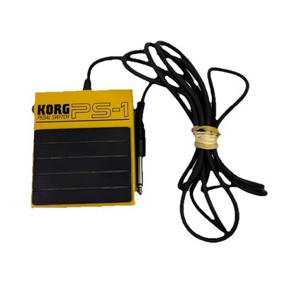 Korg PS-1 Metal Single Momentary Footswitch Pedal Switch And Cord Used