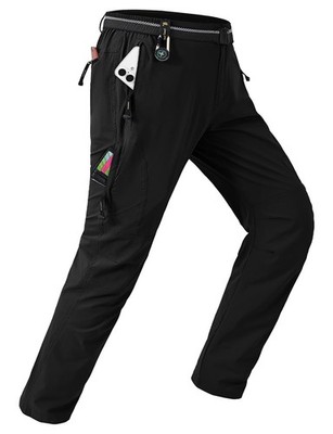 TBMPOY Men's Hiking Pants: 5 Zips, Belt, Quick-Dry - Adventure-Ready!