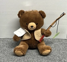 Fishing Bear Hallmark 9" Plush Stuffed Animal with Tags