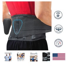 Breathable Back Brace for Sciatica  Scoliosis - Adjustable Lumbar Support