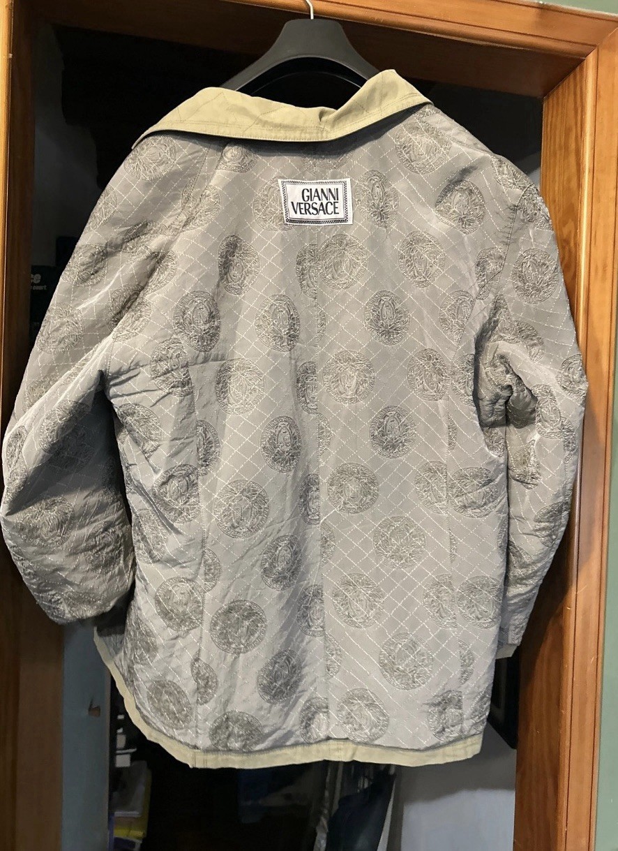 Gianni Versace Reversible Silk Coat Jacket Size M thumbnail 4