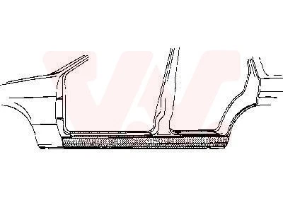 VAN WEZEL Einstiegblech Links (1837103) für Ford Fiesta III Mazda 121 IV  - Bild 1 von 2