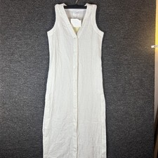 SABO button-down midi dress White NWT Size S