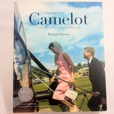 Portrait of Camelot Richard Reeves 2010 Illustrated JFK Jackie Kennedy with DVD