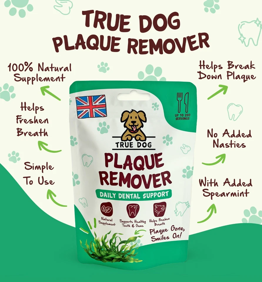 True Dog Plaque Remover 200g - 100% Natural Dental Care - Tartar & Plaque Off - Image 3 of 4