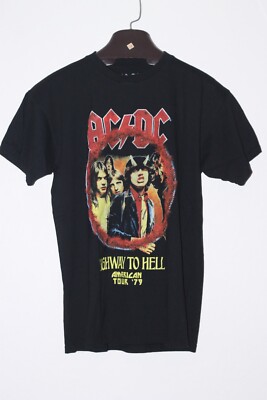 AC/DC Officially Licensed Highway To Hell American Tour 1979 Men's Medium
