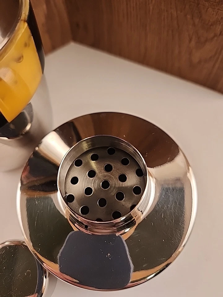 Pier 1进口不锈钢鸡尾酒摇椅滤网树脂装饰表带 — 第 4/4 张图片