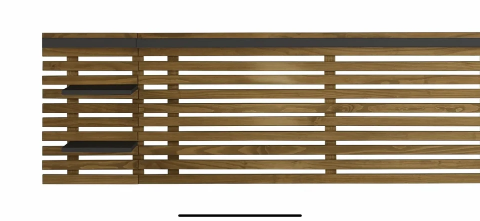 tete de lit en chêne noir - Photo 2/3