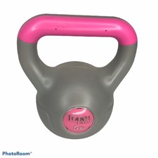 5 Pound Kettlebell Pink Gray Tone Fitness Hand Weight