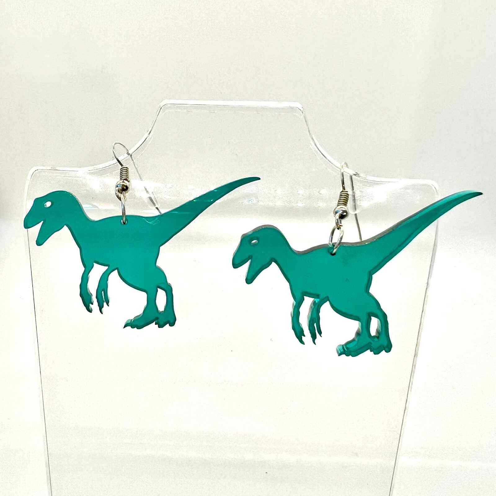 Raptor Earrings Dinosaur Earrings Jurassic Park Earrings Dino