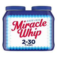 Miracle Whip Mayo-Like Dressing, 2pk./30 oz. NO SHIP TO CA