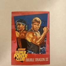 Nintendo Power Super Power Club Magazine Card  #19 - Double Dragon III In Case