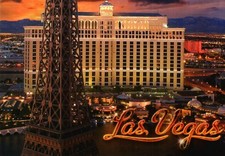 Las Vegas Postcard  -- Bellagio Hotel Casino (taken from Paris Casino)