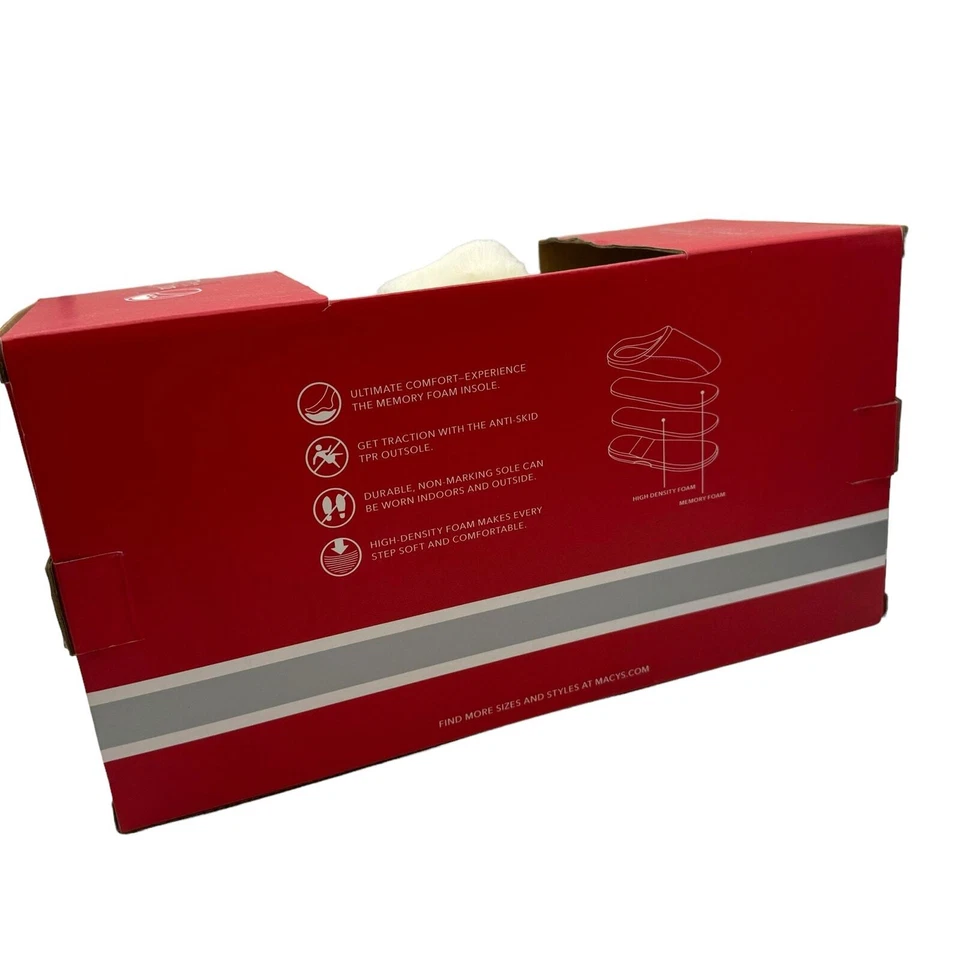 Zapatillas sin cordones Macys Charter Club azul marino de espuma viscoelástica SLF9964APL piel sintética 7/8 Foto 3 de 4