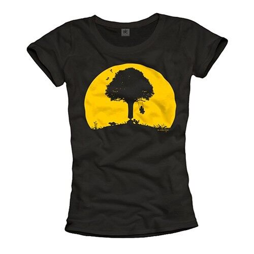 LUSTIGES DAMEN SHIRT MIT VINTAGE SWING GRAFIK DESIGN - TOP GIRL TEE SCHWARZ S M L - Bild 1 von 1