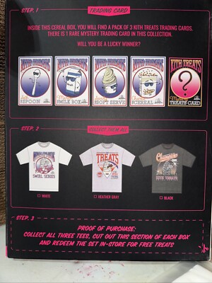 KITH Treats Champions Vintage Tee Sz XLarge With Rare Mystery Card