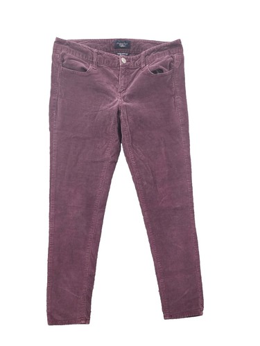 American Eagle Súper Stretch Women Green Biker Zíper Skinny Pants