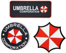 Resident Evil Umbrella Patch [3PC Bundle-PVC Rubber - Hook Fastener]